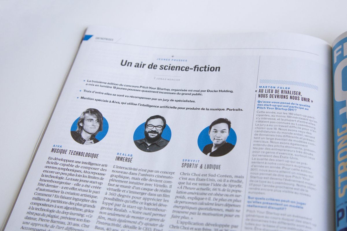 DoclerHoldingLU's tweet photo. Check out the interviews with the 2017@PYSU_eu winners - @aivatechnology, @realab_lu, @playspryfit - and @mafulop in this month @paperJam_lu https://t.co/SnT8MrTHEg