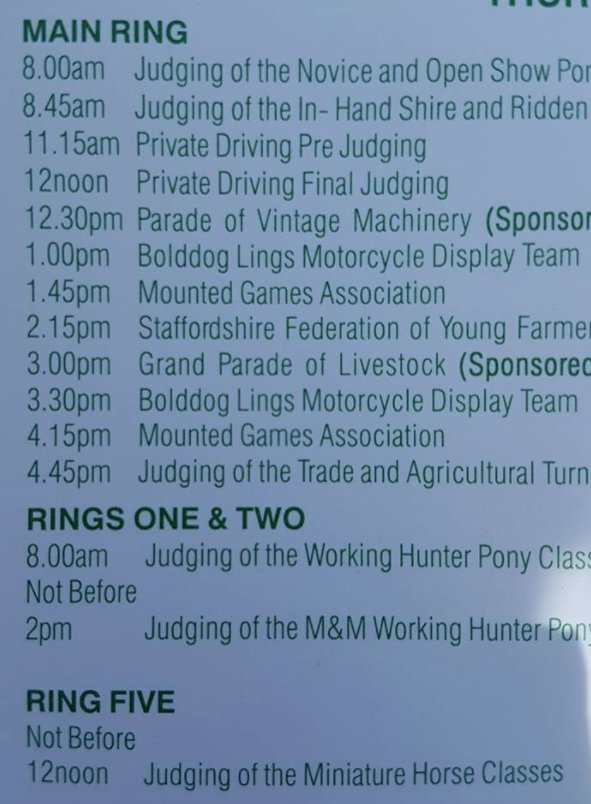 Staffs Showground tweet media