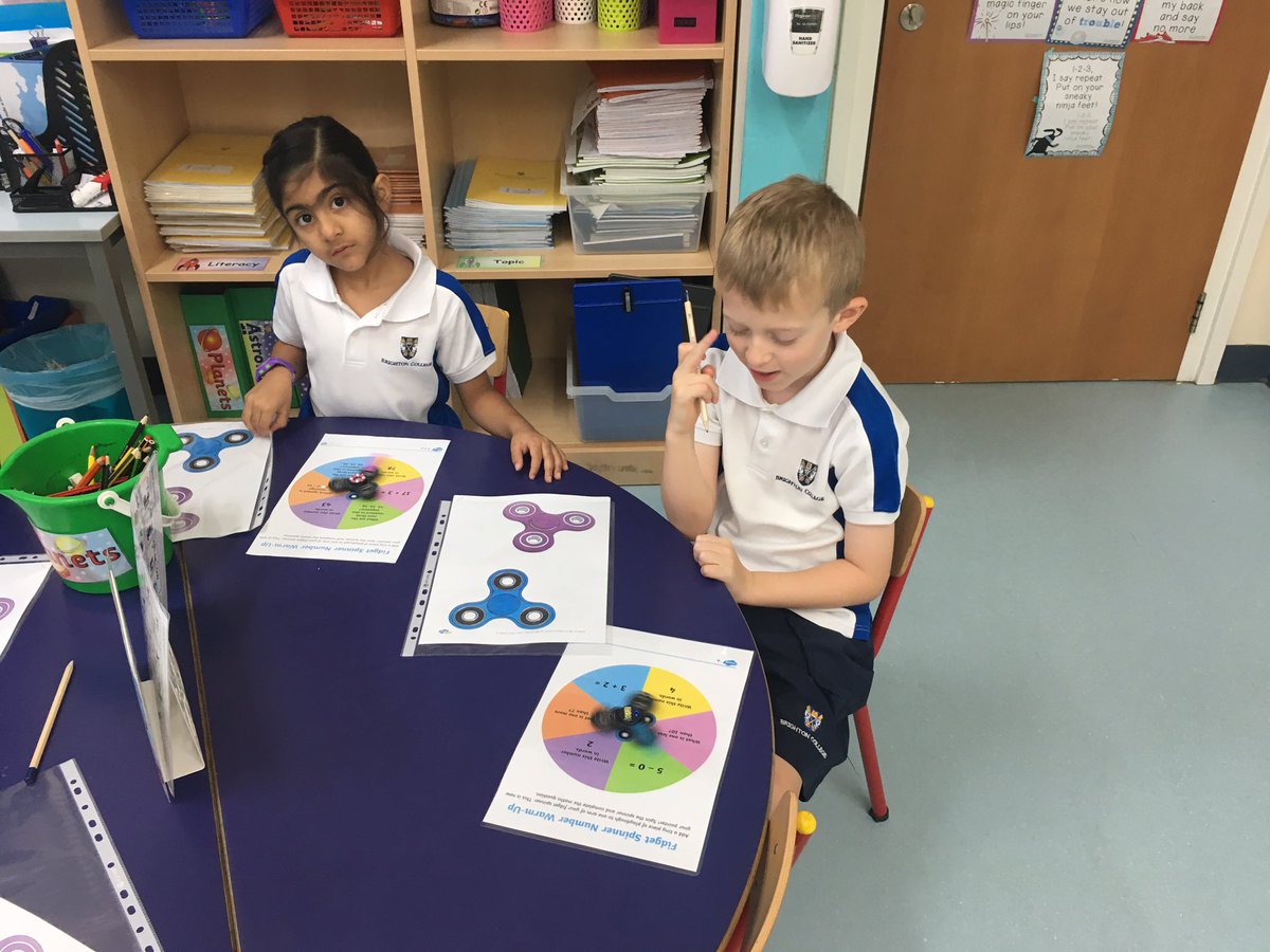 BCADyear1's tweet photo. Using fidget spinners to complete some fun Maths activities today! #BCADyr1 #BCADCreativity https://t.co/NMoSRvrkQ9