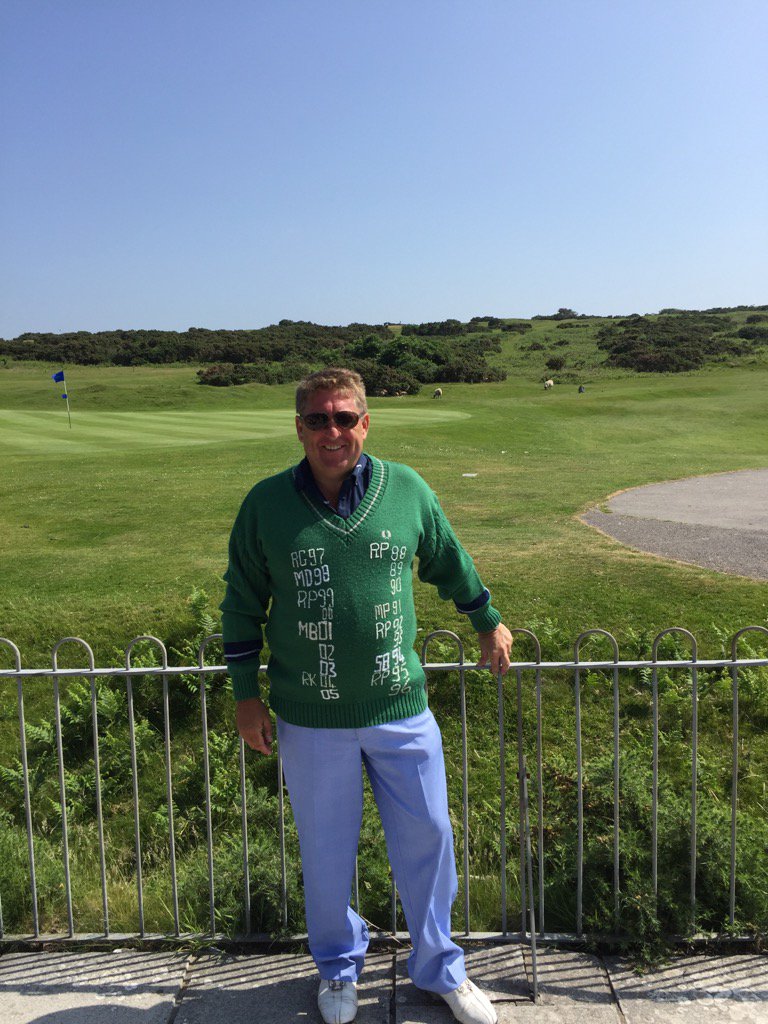 K22KJJ's tweet photo. Green Jumper returns to the spiritual home for #GJ2017 30th anniversary @SauntonGolfClub , where the defence begins ! https://t.co/q0dyc9H5v5