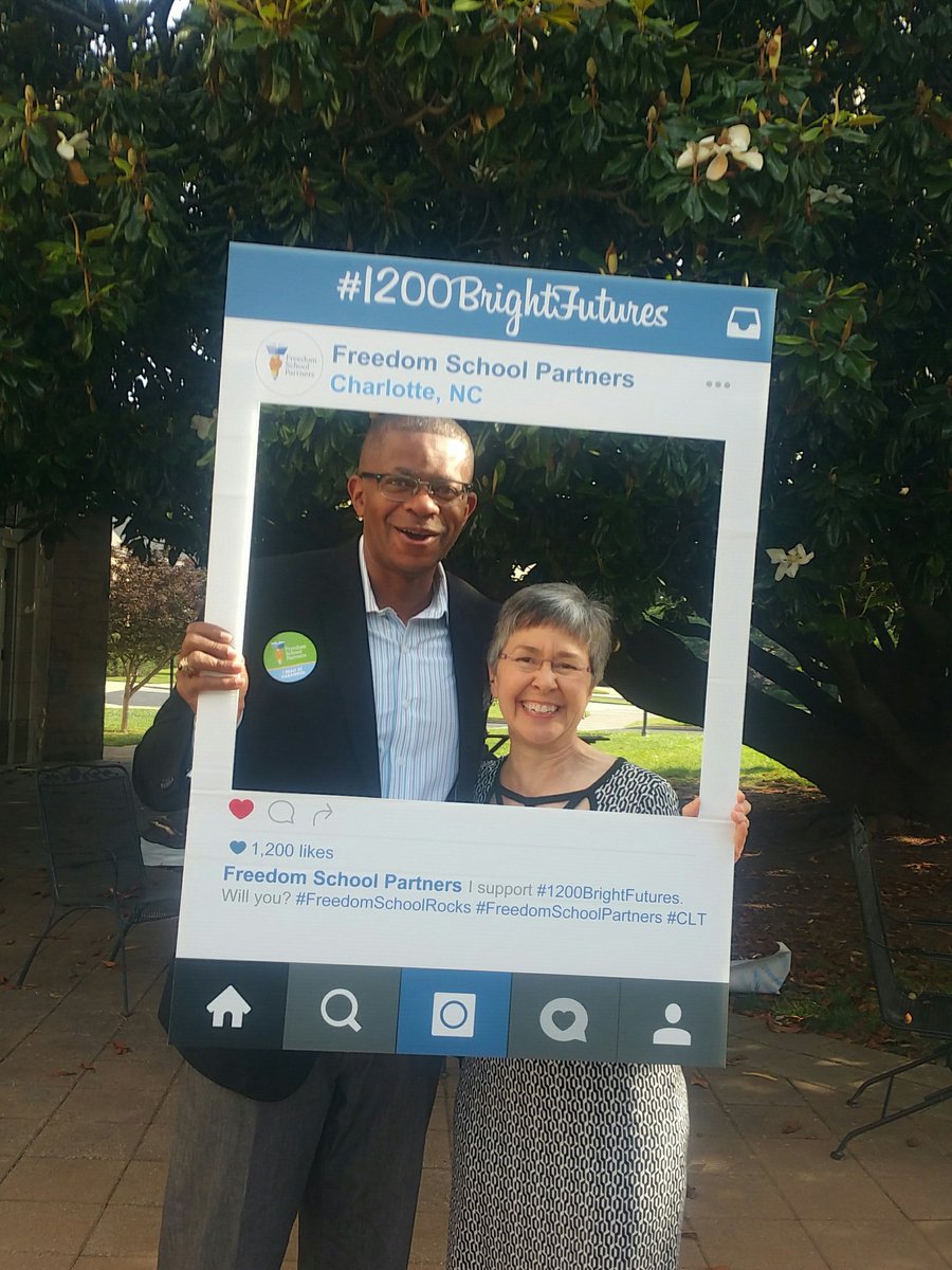 Had a great time reading at <a href="/FSP_Charlotte/">Freedom School Partners</a> Harambee this morning. Excited about #1200BrightFutures!