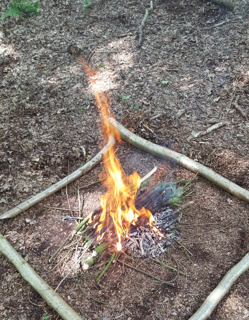 WoodSageOutdoor's tweet image. Today sees more #ForestSchool fun @CuerdenValleyPk ... fire lighting &amp;amp; campfire cooking are the main focus so day today. #Archery next 😁
