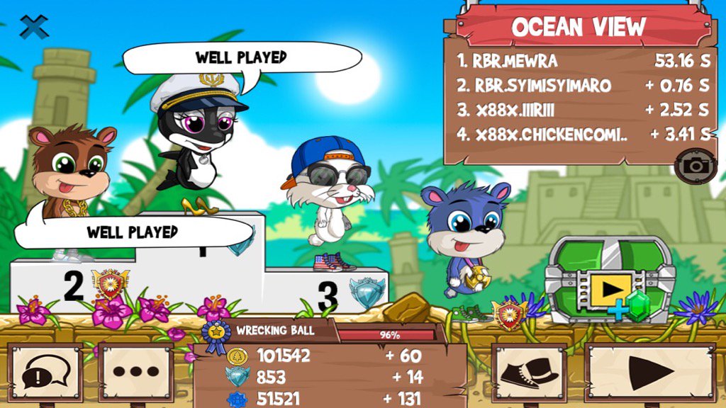 mewraFR2's tweet photo. Get on my level, son! #funrun2 #Syimisyimaro #IIIRIII #ChickenCominG https://t.co/Ho1VXGGrDO