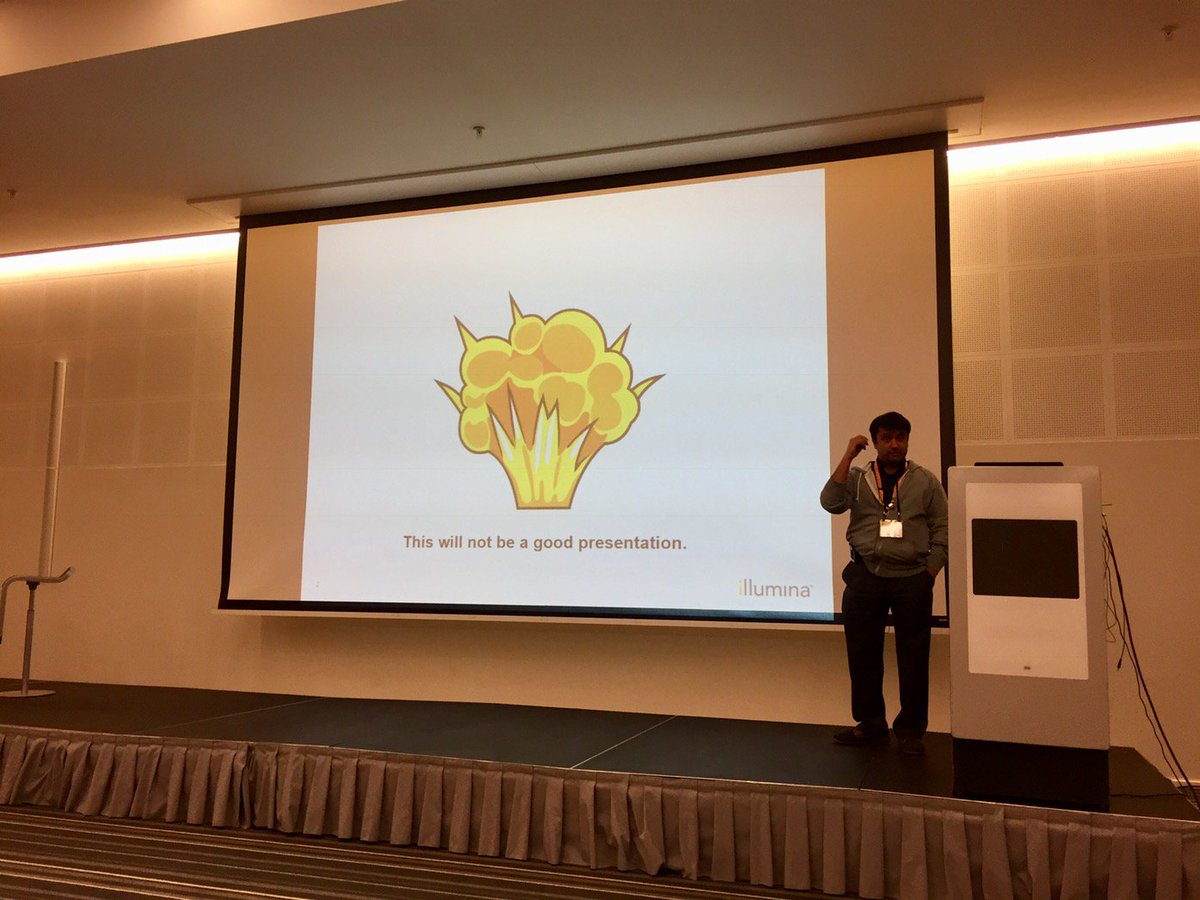 micknudsen's tweet photo. Really looking forward to Varun's presentation! #ILMNUGM @BaseSpace https://t.co/9ikPAvlosS