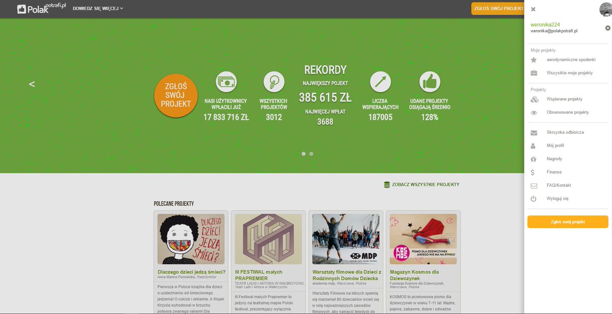 Nowy design, zespołowe zarządzanie projektem, menu użytkownika i menu portalu, filmy i zdjęcia w aktualnościach - NOWOŚCI na PolakPotrafi.pl