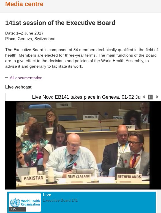 ThiruGeneva's tweet photo. New Zealand addresses #EB141 in dulcet Caledonian tones. https://t.co/HKQr3SirZ5