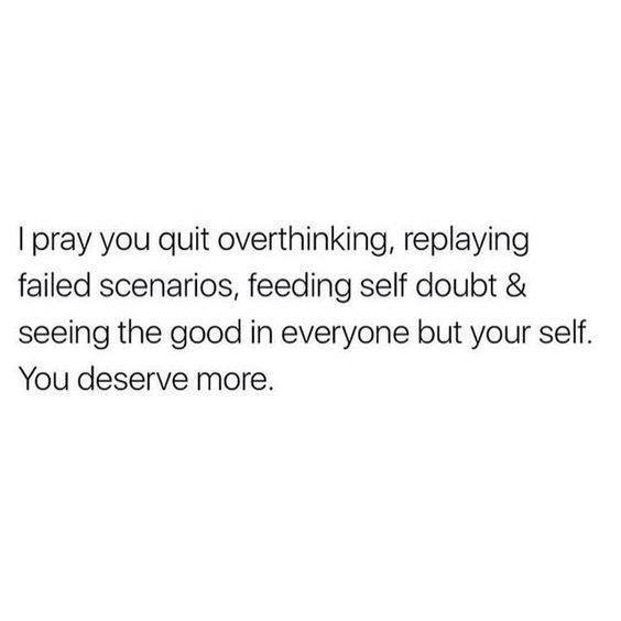 _Staci_Gray's tweet image. Important prayers… 
#quitoverthinking #overthinking #stopoverthinking #selfdoubt #failedscenarios #seeingthegood #theresgoodineveryone