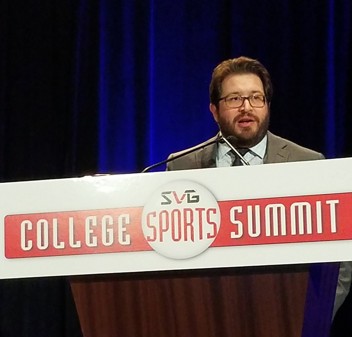 RobSVG's tweet photo. Title Sponsor @ross_video Jared Schatz kicks things off! #SVGCollege https://t.co/8l9XbCMRrm