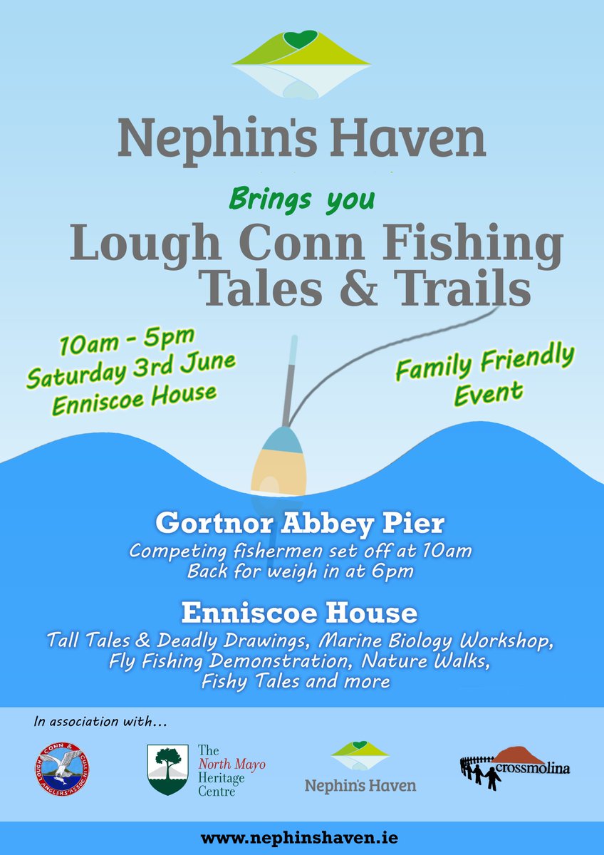 Lough Conn fishing tales and trails taking place this Saturday 3rd of June from 10am to 5pm
