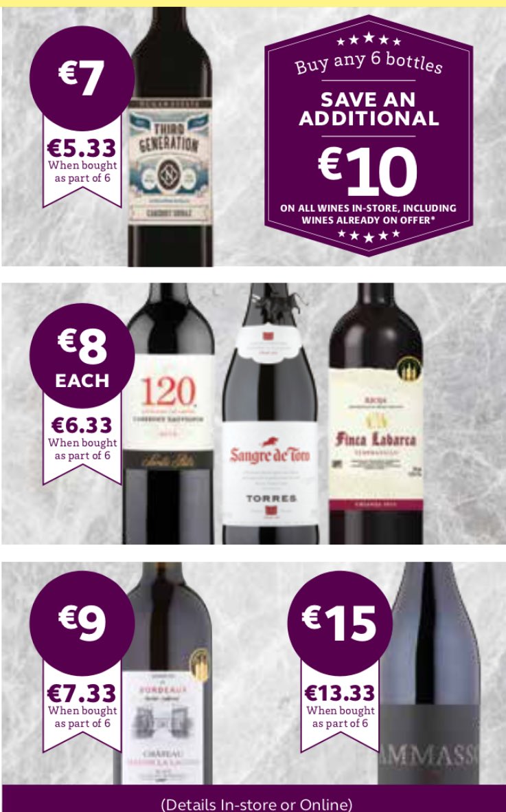 Kevin O'Callaghan (@ocallaghan74) on Twitter photo So I've check and <a href="/SuperValuIRL/">SuperValu Ireland</a> has the best wines offers for the weekend. Something for everyone, getting married soon or just chilling out So I've check and <a href="/SuperValuIRL/">SuperValu Ireland</a> has the best wines offers for the weekend. Something for everyone, getting married soon or just chilling out