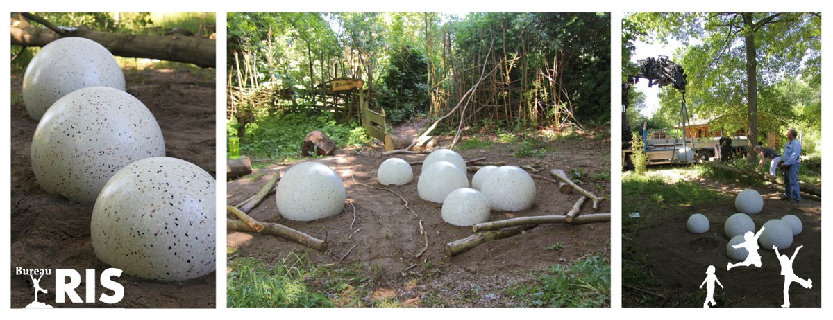 Bureau_RIS's tweet photo. 'Wow, gaaf, #dino #eieren!' was 1e reactie #kinderen bij plaatsing #speelnest #Struintuin @groenebelevenis #Tomaello #Terrazzo #zintuigen https://t.co/gaogmgaVvL