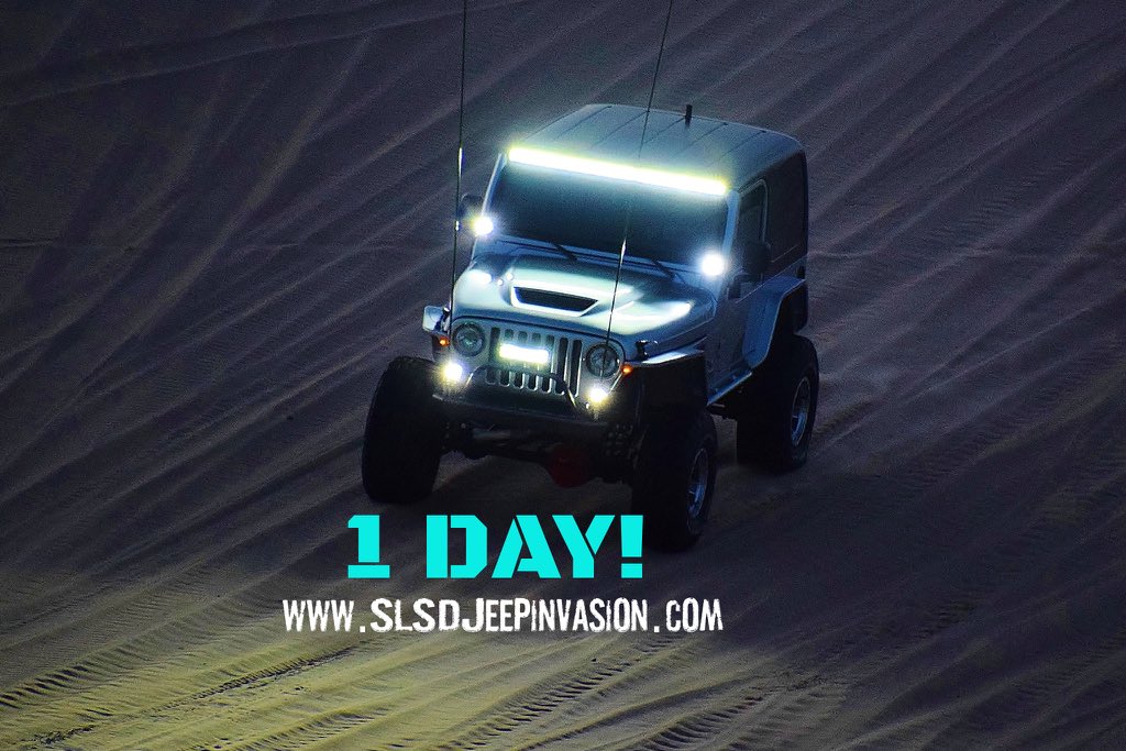 SLJeepInvasion's tweet photo. 1 more day! Jeeps are starting to invade already! This is going to be a huge event! #SLSDJeepInvasion #slsd #jeep #jeeplife #jeepwave https://t.co/lg5XoWjX6r