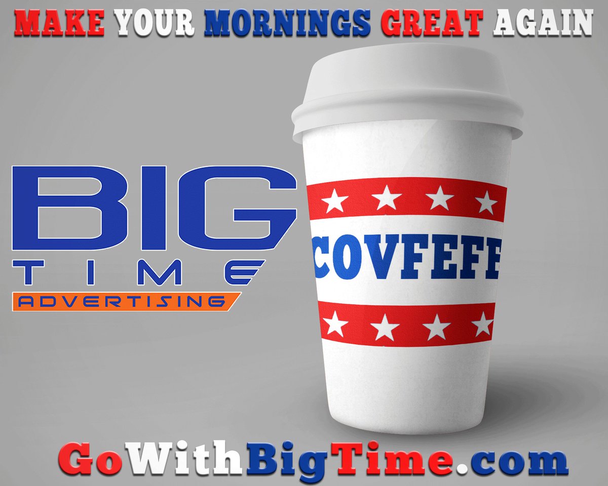 theterryterry's tweet photo. Nothing gets my day going better than a refreshing cup of #Covfefe #OwnIt #GoWithBigTime #AutoAdvertising #DigitalMarketing #TypoProof https://t.co/N7HoyVBD8H