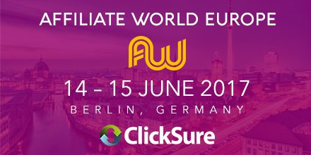 Click_Sure's tweet photo. We'll be attending @AWConferences in Berlin this month! Contact your Account Manager for more information #AWE2017 #AWEurope #clicksure https://t.co/CRgFjEVfg8