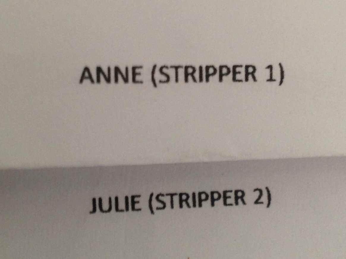 JulesCasting's tweet photo. #TBT when a feature film I was casting had 2 strippers w/ my name and my sister's.... #JulesCasting #Sisters #NotStrippers #FeatureFilm https://t.co/JQTp4PiyaI