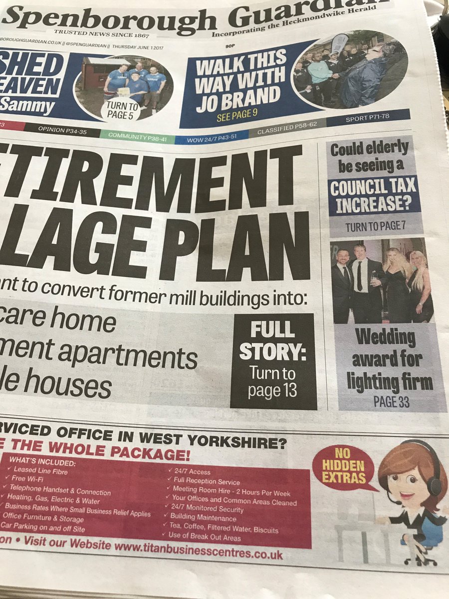 We are on the front page of today's <a href="/spenguardian/">Spenborough Guardian</a> after our most recent wins in the <a href="/idomagazine/">I Do Magazine</a>'s wedding awards!