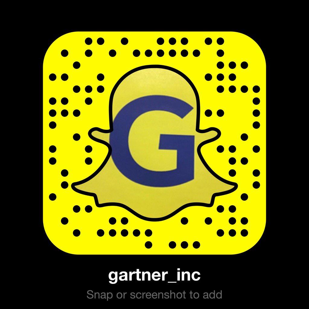 Gartner_inc's tweet image. Are you following us on Snapchat? If not, be sure to add us. Our username is Gartner_inc.