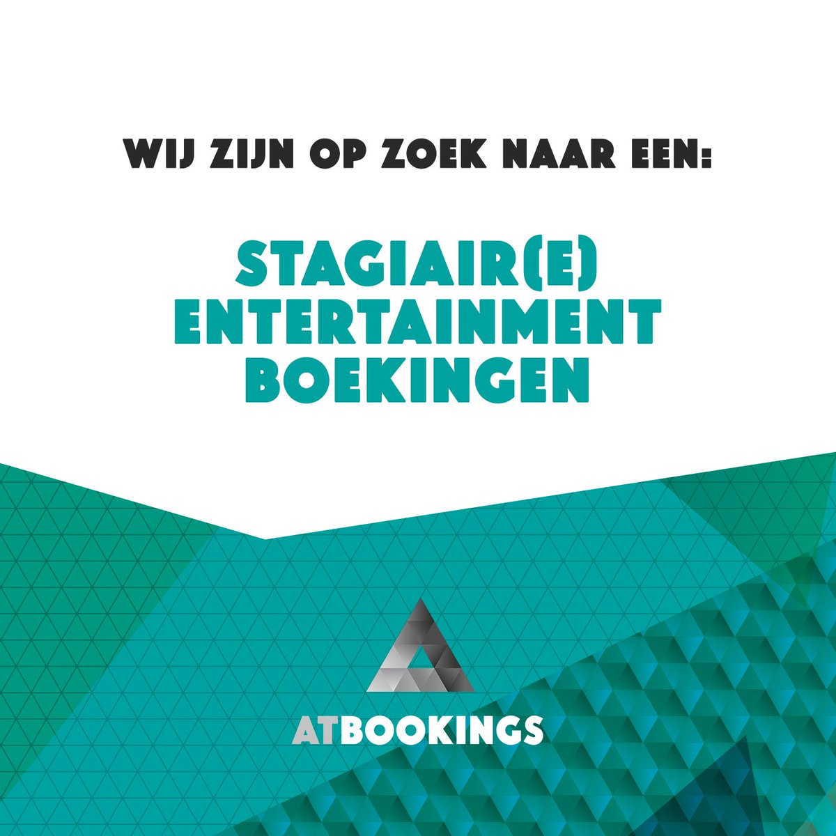 Wij zijn op zoek naar een Stagiair(e) Entertainment Boekingen. Meer info: bit.ly/2rIL0No #vacature #stage