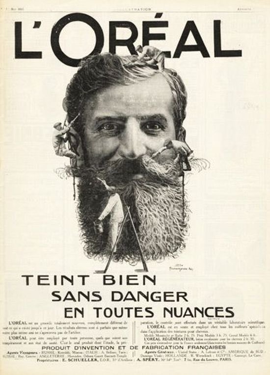 Throwing it back this Thursday to 1934 when L'OREAL made this absolute beauty. #loreal #vintage #retro  #beardoils #thegroomedape  #tbt