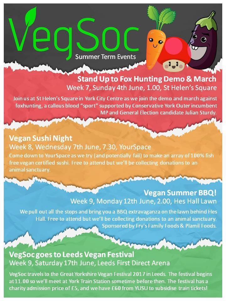 UoY VegSoc tweet media