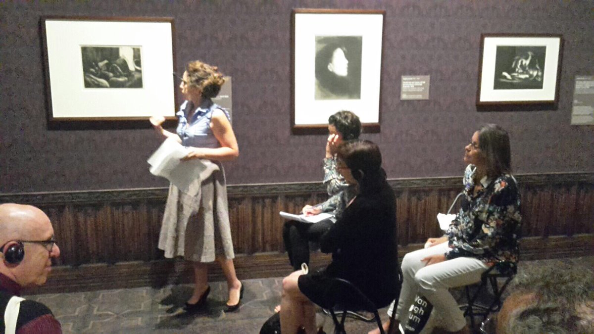 vangoghmuseum's tweet photo. Surrounded by art! Art historian Natalia Vieyra gives a talk at #PrintsinParis at our print scholars Expert Meeting.
https://t.co/KIXpCVyUu6 https://t.co/4qMXaXdvJt