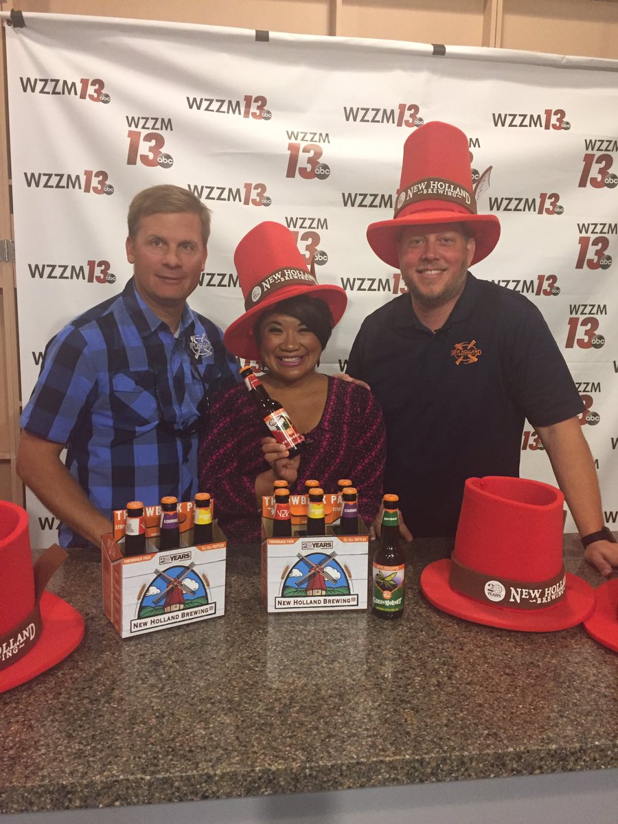 #Beon13 LOVE the guys from <a href="/newhollandbrew/">New Holland Brewing</a> Happy 20th 🎂#ThirstyThursday 🍻Let's celebrate w/Hatter Days on 6/10 in Holland!