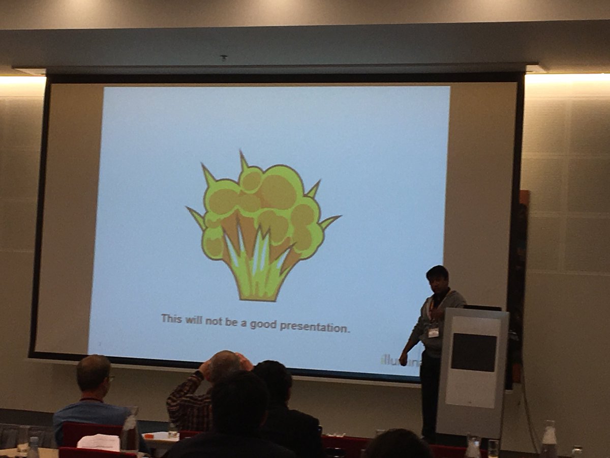 varun_ramraj's tweet photo. I gave a talk. #ILMNUGM #BaseSpaceSummit #Copenhagen @BaseSpace https://t.co/KBhQ2LOqJp