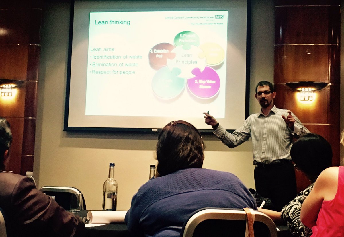Jimsthename's tweet photo. V is for Value: Jem Ramazanoglu, Continuous Improvement Programme Mgr, giving a masterclass @CLCHNHSTrust #CLCHQC https://t.co/trq7fsZvjx