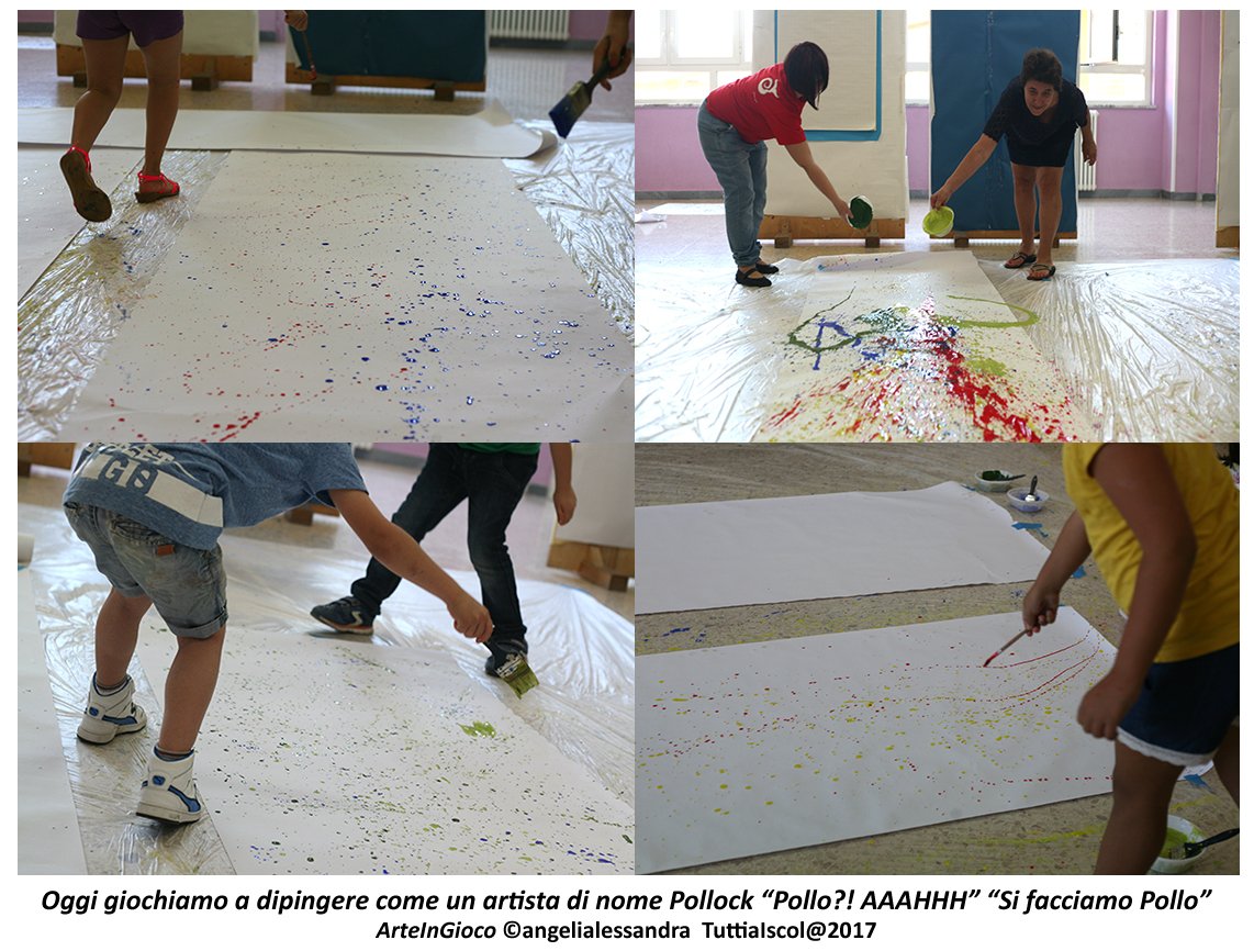 AngeliAlessandr's tweet photo. #arteingioco con #pollock #art #childrensart #sardegna #tuttiaiscol@ #laboratoriperbambini #didatticadellarte https://t.co/1lZSmVIPOg