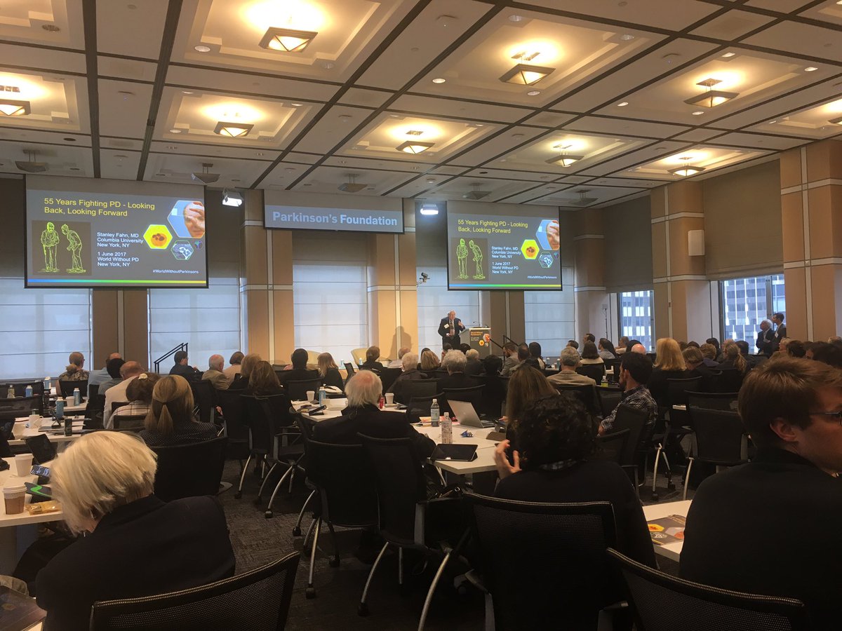 basbloem's tweet photo. Legendary Prof Stanley Fahn now presents keynote address at #WorldWithoutPD congress in New York. Amazing contributions to #Parkinson field! https://t.co/P5giNQjfSq
