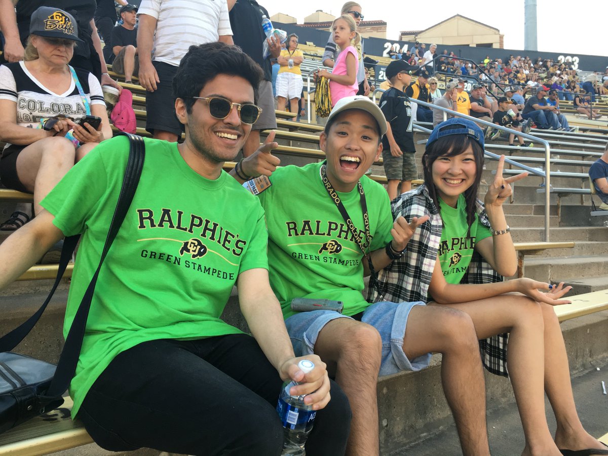 Today's #tbt features students enjoying a sunny day at Folsom Field in Fall 2016. #ieccu #CUBoulder