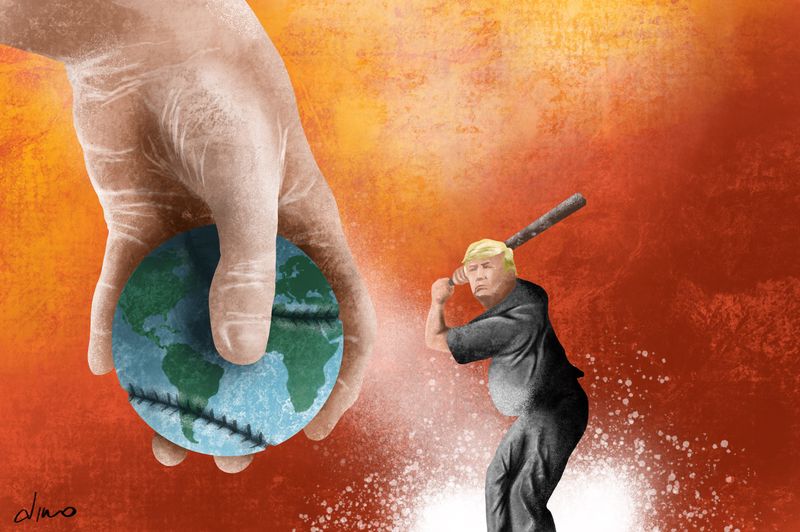 cartoonmovement's tweet photo. Some more cartoons on Trump and climate change: https://t.co/799DI41ljV w/ @Royaards @Cartoonist_Dino &amp; @amorimail https://t.co/yHCoGQUuhV