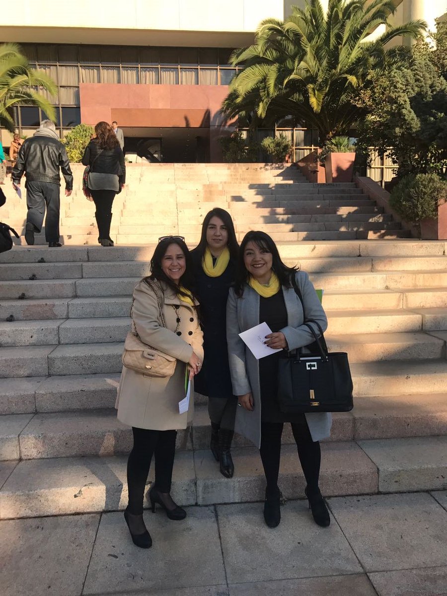 Nuestras representantes ya presentes en el Congreso para escuchar la cuenta pública con toda la esperanza para saber novedades de #LeySanna