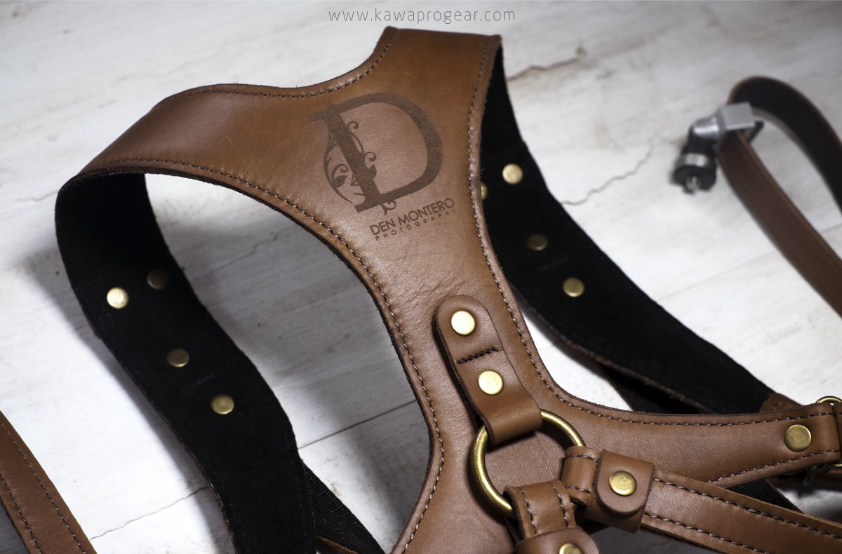 kawaprogear's tweet photo. Shoutout to photographer Den Montero w/ her intricate logo. #kawaprogear #doublecamerastrap #weddingcamerastrap #leathercamerastrap https://t.co/ItKAwPDDkw