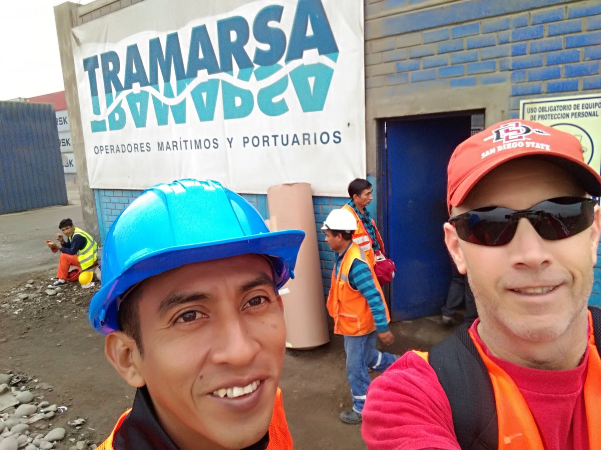 In Callao Peru exporting pure Nacional #cacao from the Marañon Canyon with my man Herver.