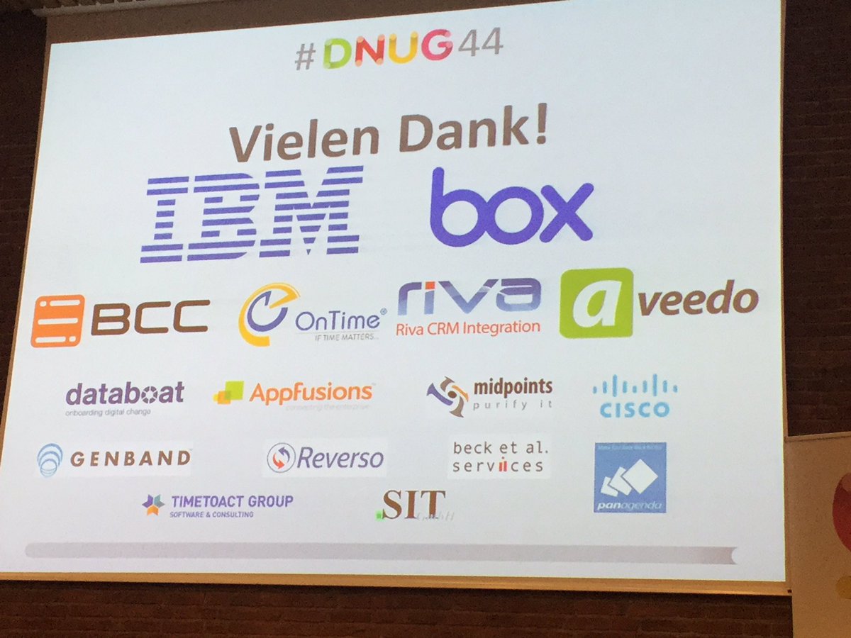 connectday's tweet photo. Goodby #DNUG44 - welcome to #DNUG45 2018 https://t.co/qhnBPJaVgz