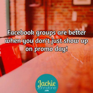 Don’t just show up on promo day. Be of service in FB groups more than you sell. <a href="/magspatterson/">Maggie Patterson</a> bit.ly/2rP1Yp5?utm_so…