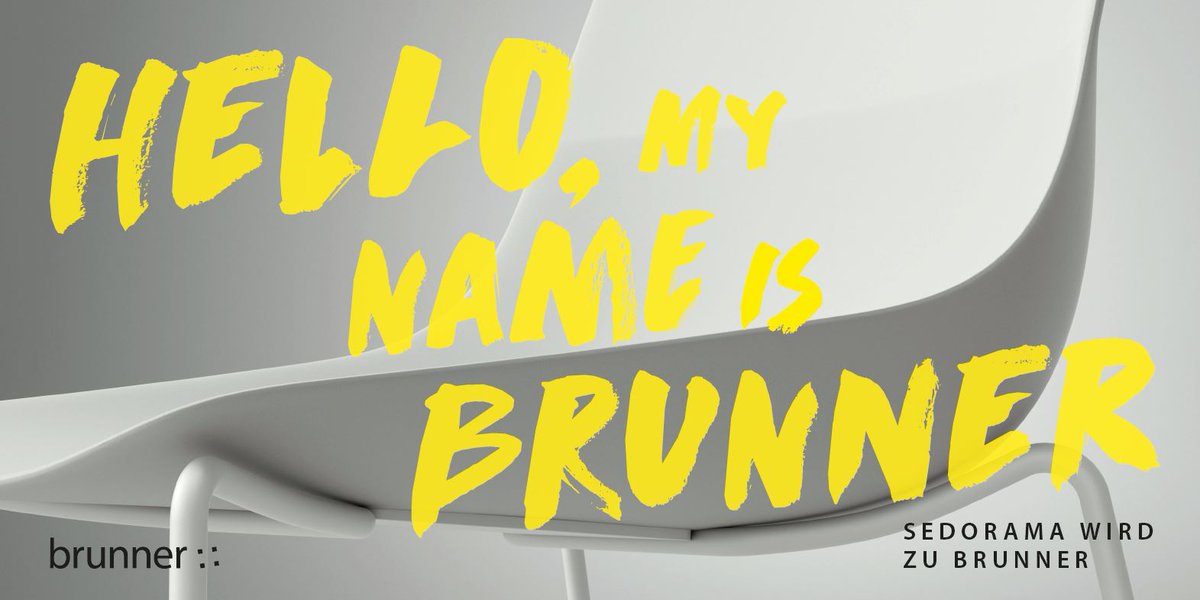 BrunnerGroup's tweet image. HELLO, MY NAME IS BRUNNER ow.ly/scJh30ce1CF