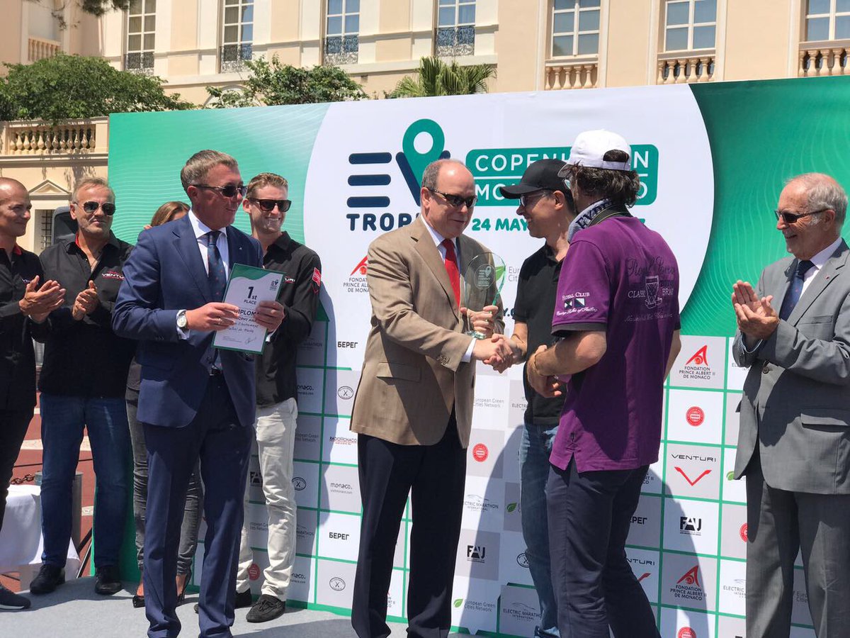 Chargelocator's tweet photo. Team @electromaps won the #evtrophy! Thanks for the awesome organisation and especially to @fpa2 for the nonstop support of green projects! https://t.co/eGFEAHrB8a