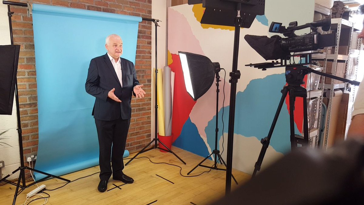 Brightworksltd's tweet photo. Filming a series of "Secrets of the Teleprompter" tutorials today with media trainer Tony Coll, covering presenting insights... https://t.co/m7izlbvylR