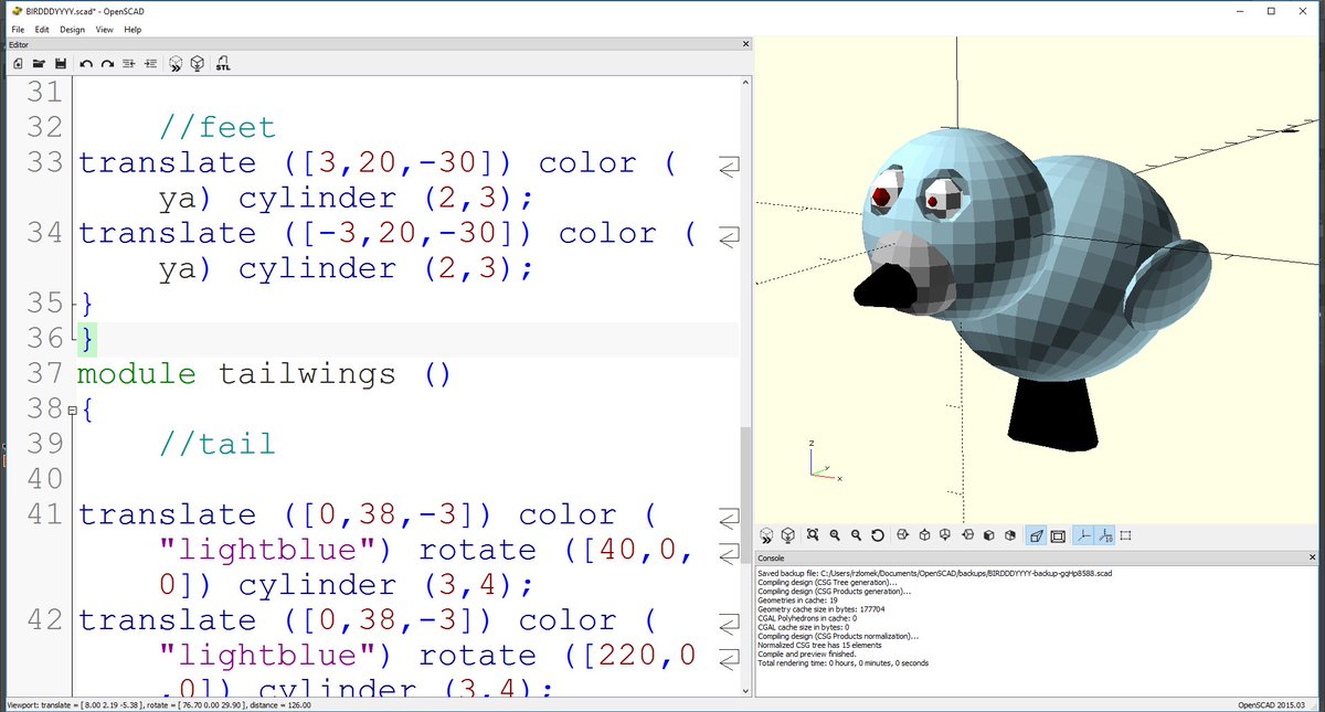 RyanZlomek's tweet photo. The end of a class is always a mix of emotions but I am beyond proud of my Computer Graphics students and their work in @openscad https://t.co/7joidtefEY