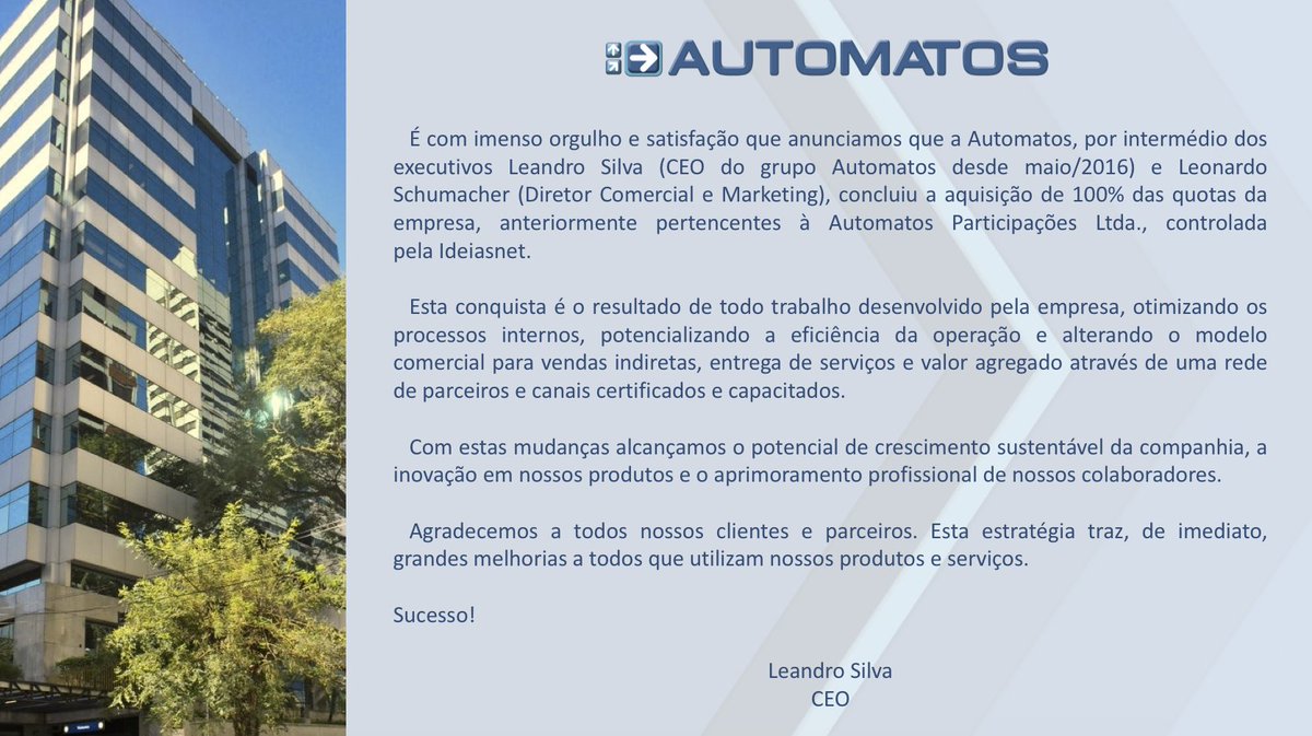 Automatos tweet picture