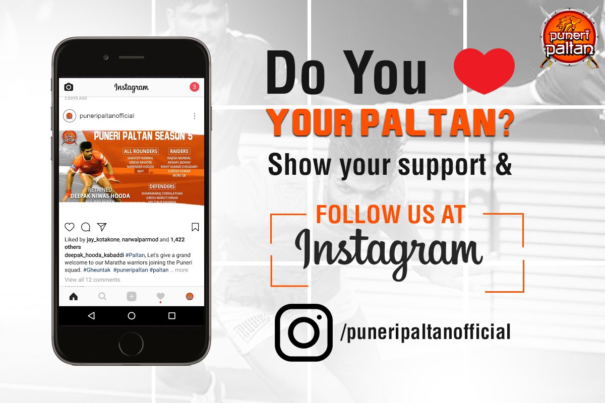 PuneriPaltan's tweet photo. #Paltan, time for some Insta Puneri ♥! 
Follow us on https://t.co/S5hpPk2NL5 https://t.co/6MRN6BmWRv