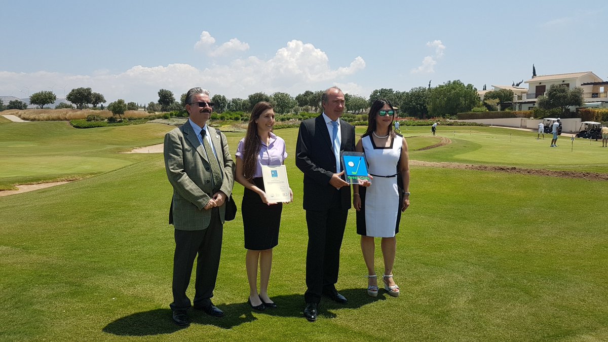 MIerides's tweet photo. The "Green Club" was awarded to Aphrodite Hills Golf Club for their environmental performance  by CYMEPA &amp; the Cyprus Tourism Organisation https://t.co/yv2PFF4v31