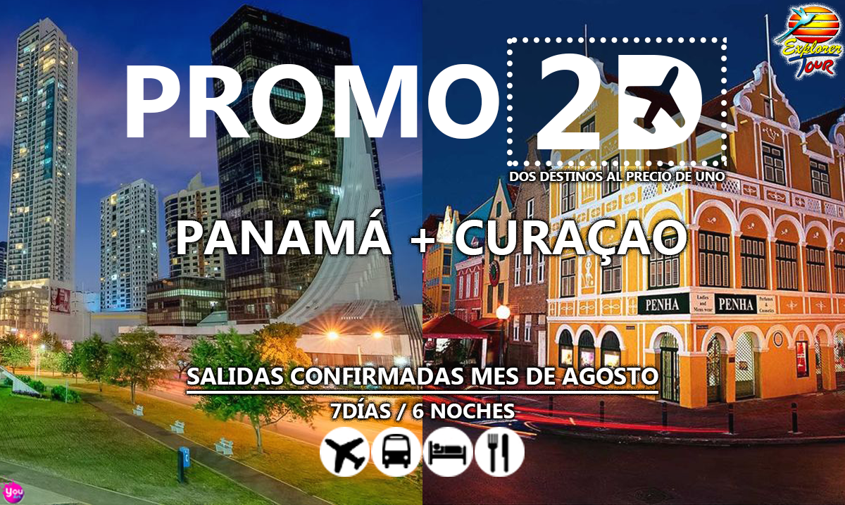 ExplorerTour_ec's tweet photo. Llegó 2D a Explorer, conoce dos destinos al mejor precio, la mejor combinación cool 😎 #Panamá + #Curaçao salidas confirmada AGOSTO
@EcuProm https://t.co/ZsPLNyvvgj