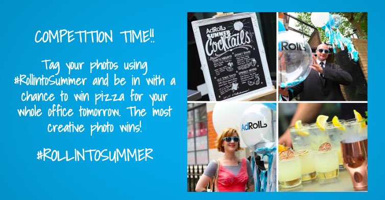 AdRoll's tweet image. Can&apos;t wait to see our London friends at our #RollIntoSummer party tonight! Our favorite pic wins pizza tomorrow!