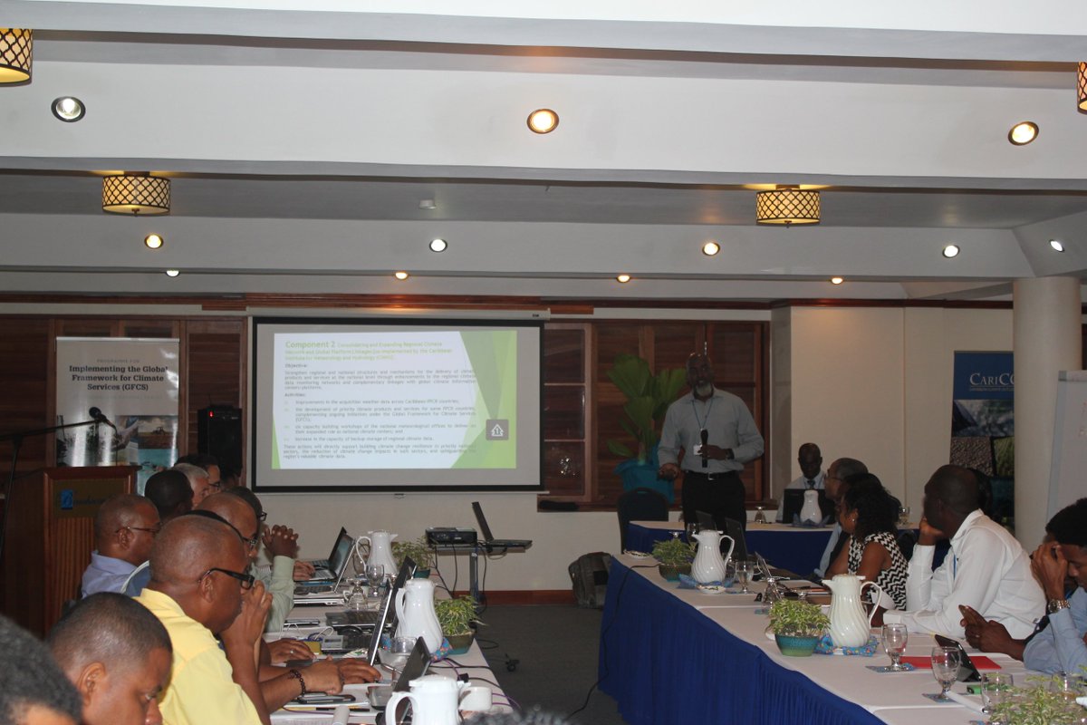 PPCR_Caribbean's tweet photo. #PPCR #Caribbean Regional Track Manager Ainsley Henry presents at #CariCOF in St Vincent yesterday https://t.co/IeWA1vsGSq