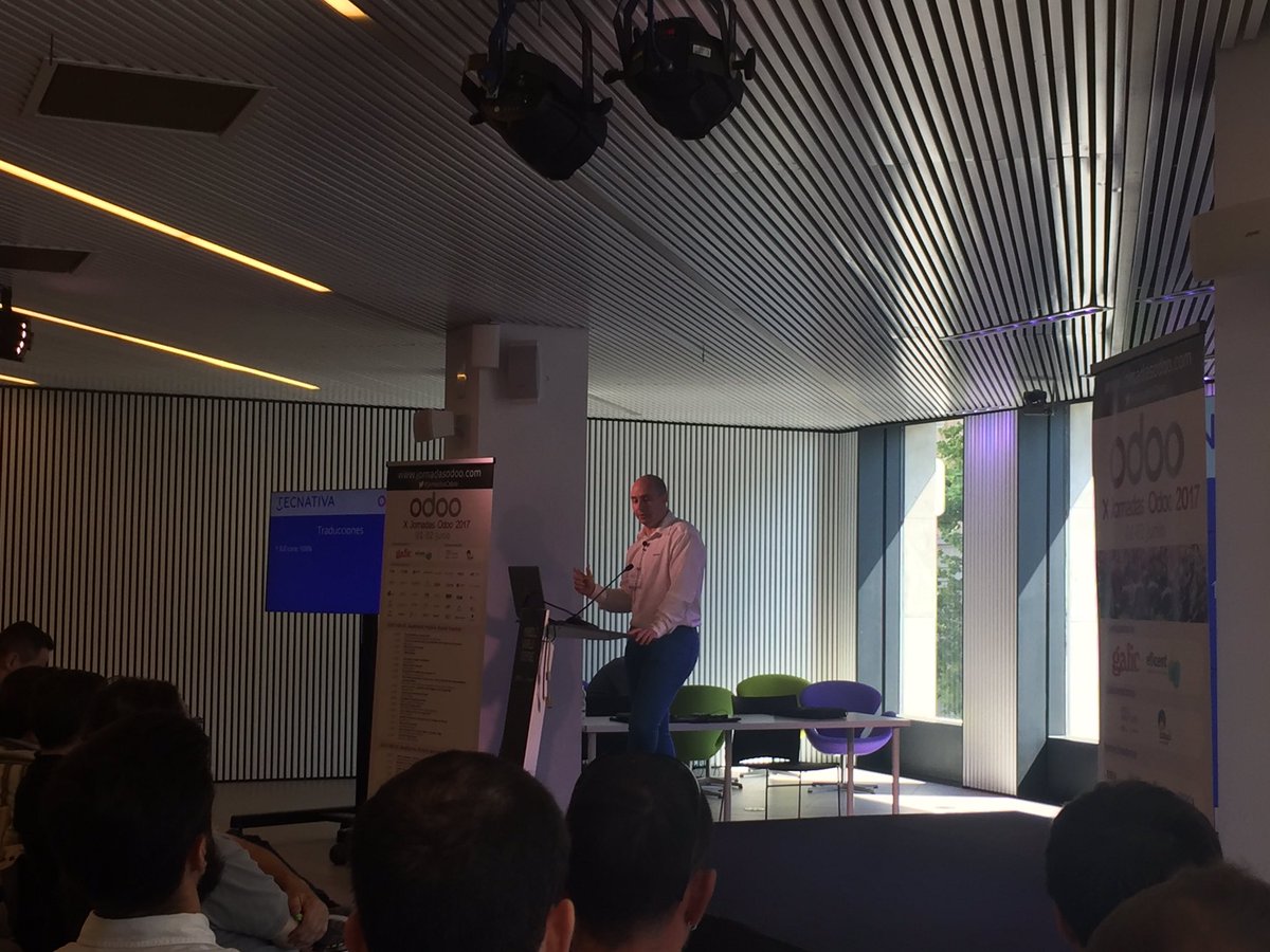 JordiEscartin's tweet photo. Presentación progresos localización española en Odoo #JornadasOdoo 2017 Barcelona @odoospain @PedroMBaeza https://t.co/lN8jo4WQ4t