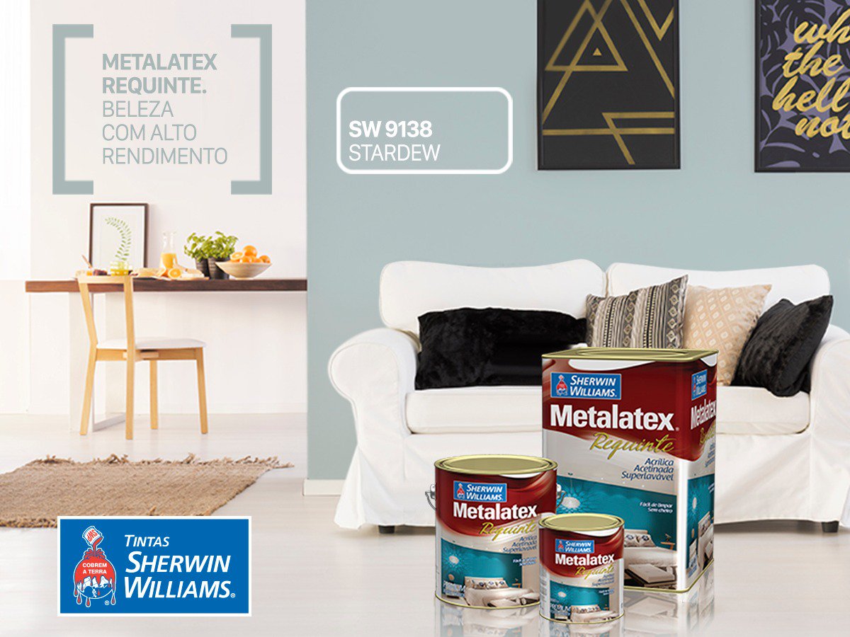 SWBrasil's tweet photo. Dê um toque de beleza e sofisticação aos seus ambientes, com Metalatex Requinte. https://t.co/Ajaxk9ZiSL