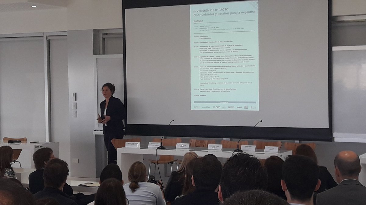 "Muchas metas que nos propusimos hoy ven la luz y nos impulsan al futuro del sector" María Laura Tinelli del @TFConoSur  #InversiónDeImpacto